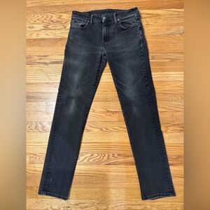 American Eagle Airflex+ Athletic Black  Tapered Ankle Jeans Mens Size 32x34